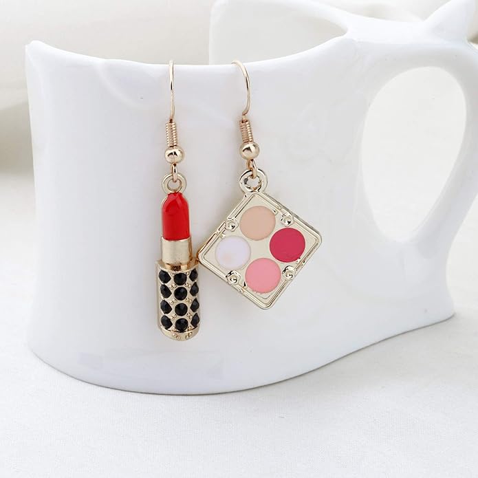 WSNANG Lipstick 3D Earrings Estheticians Gift Makeup Artist WSNANG