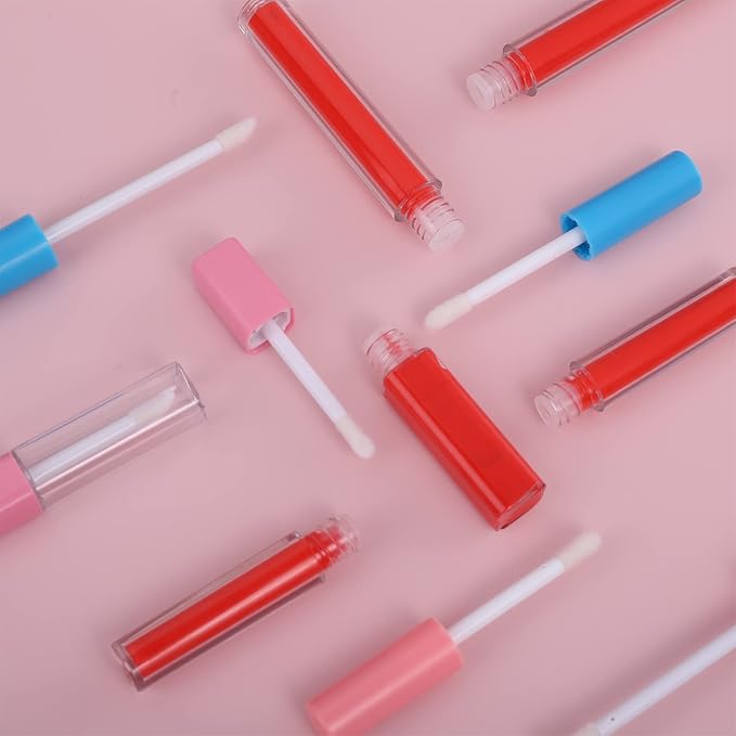 20Pcs Empty Lip Gloss Tubes Cute 5ml Pink Gloss