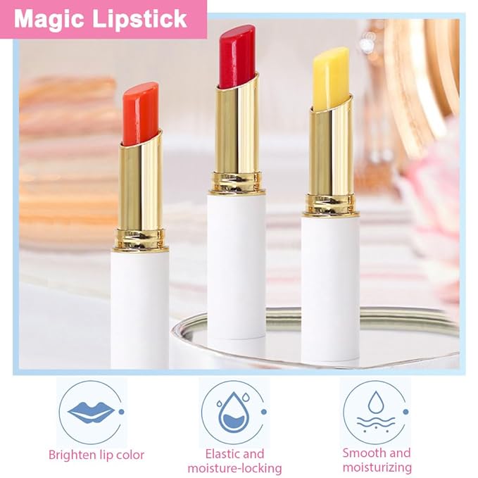 Waterproof Moisturizing Magic Matte Color-Changing Lip Balm Lipstick:Create Moisturizing
