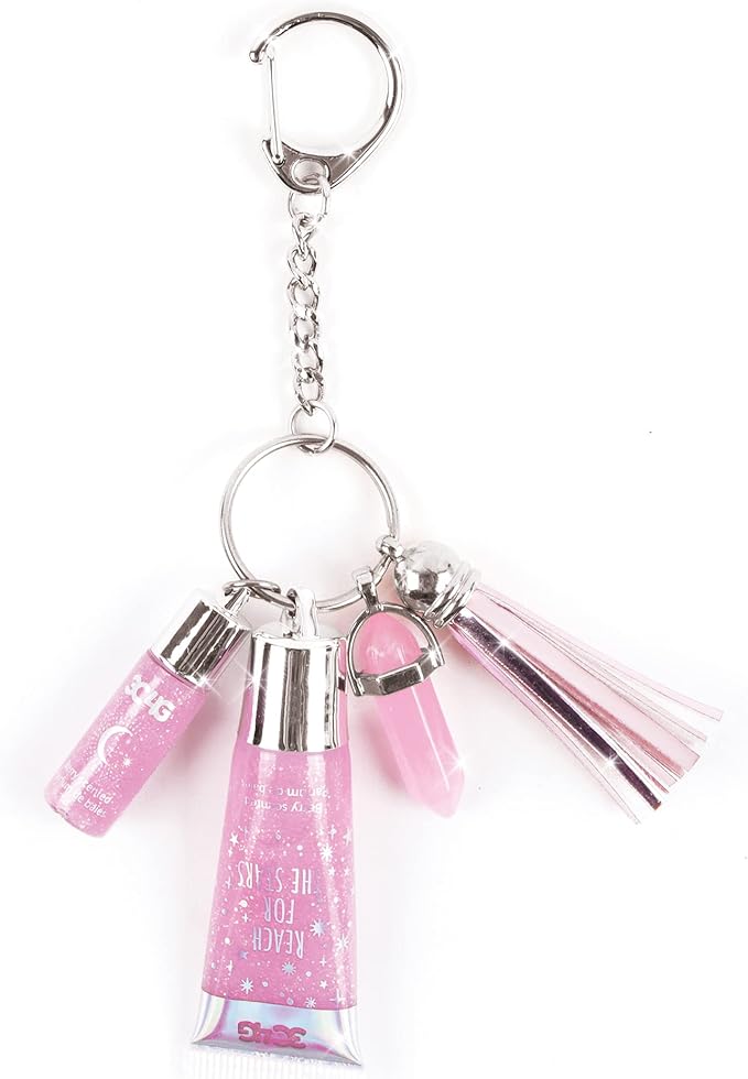 3C4G Celestial Keychain Lip Gloss, Berry Flavor, Lovely 3C4G