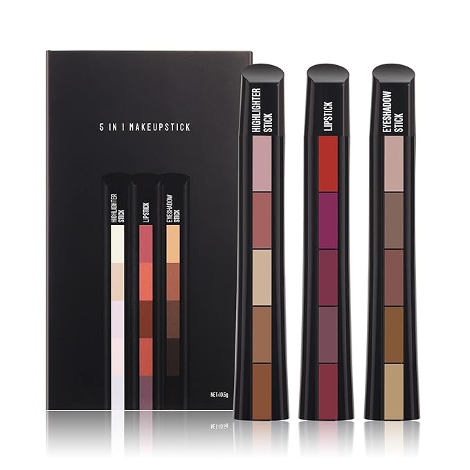 5Pcs Matte Lipstick Set + 5Pcs Matte Cream Countour/Highlight
