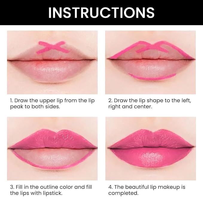 evpct DNM 1Pcs Bright Cool Pink Shine Lip