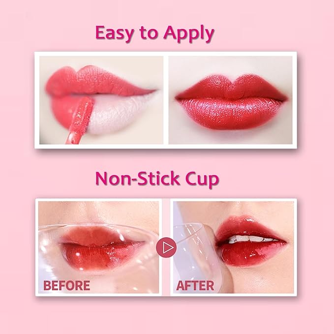 Water Tint Lip Stain, Korean Lip Gloss Vivid Gloss