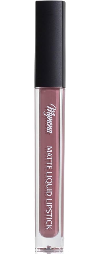 Mynena Rosy Nude Long-Lasting Matte Liquid Lipstick | Intense Color, Smudge-Proof & Waterproof | Comfortable, Hydrating Shea Butter | Vegan & Cruelty-Free | Eve