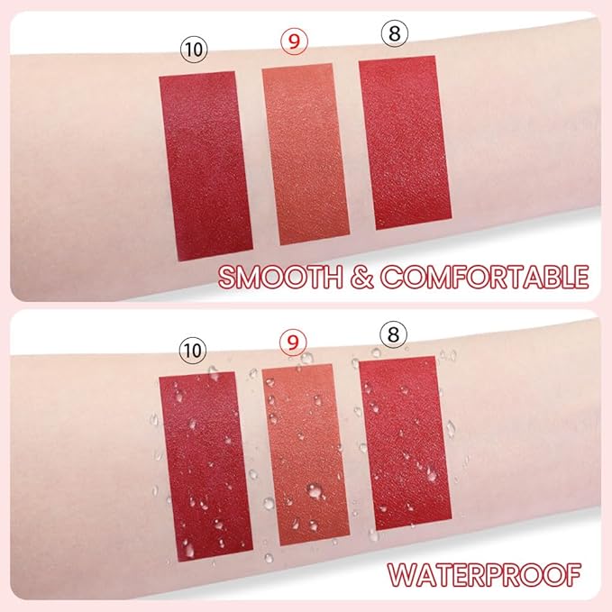 BINGBRUSH Crayon Matte Longwear Lipstick Pack Set,Moisture Sm