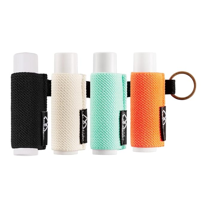 WK IEASON - Lip Balm Holder Keychain Clip Tight-Knit