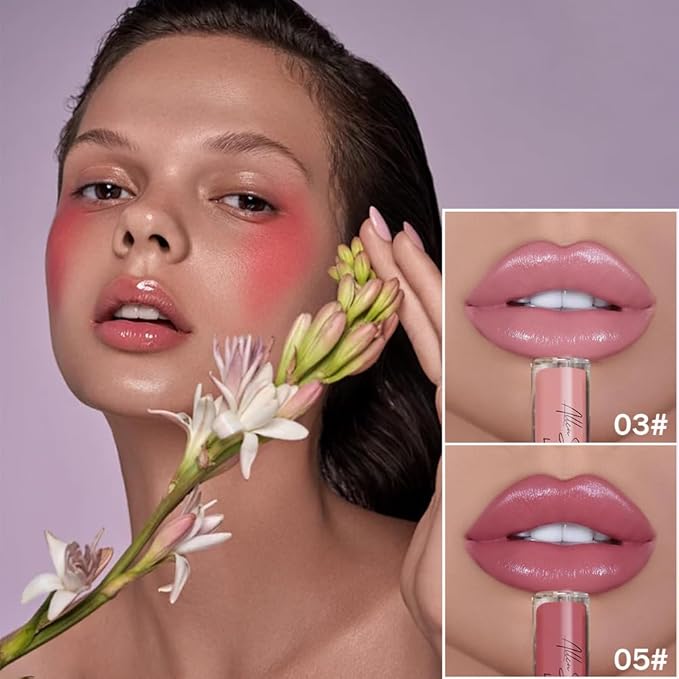 2PCS Cream Lip Gloss, Sexy Women Lipstick, Moisturising