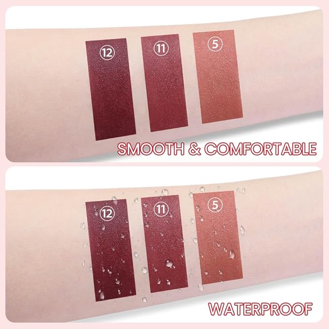 BINGBRUSH Crayon Matte Longwear Lipstick Pack Set,Moisture Sm