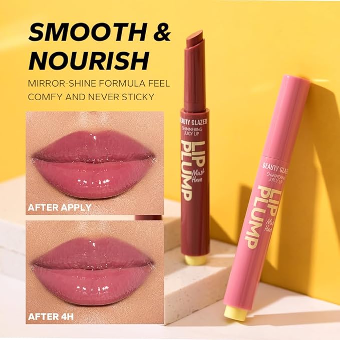 3PCS Beauty Glazed Juicy Lip Oil Slick Click Glazed