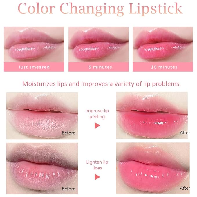 BINGBRUSH 3Pcs Color Changing Lipstick Queen,Long Lasting Lip BINGBRUSH