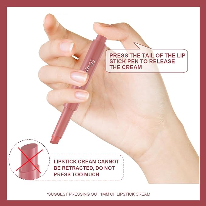 Upgrade Press Lipstick Set,3 Colors Natural Velvet Long Upgrade
