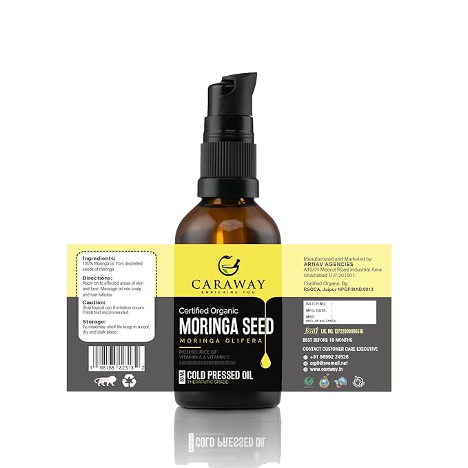 CARAWAY Moringa Oil Organic Cold Pressed