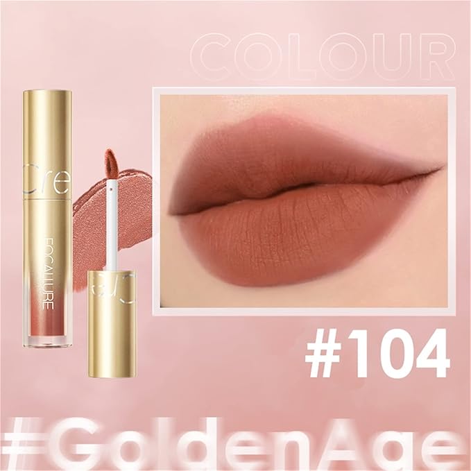FOCALLURE Matte Lipstick Waterproof Longlasting Quick-Drying Glorious Lip Longlasting