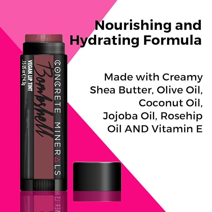 Concrete Minerals Lip Tints, Nourishing Formula With High Nourishing
