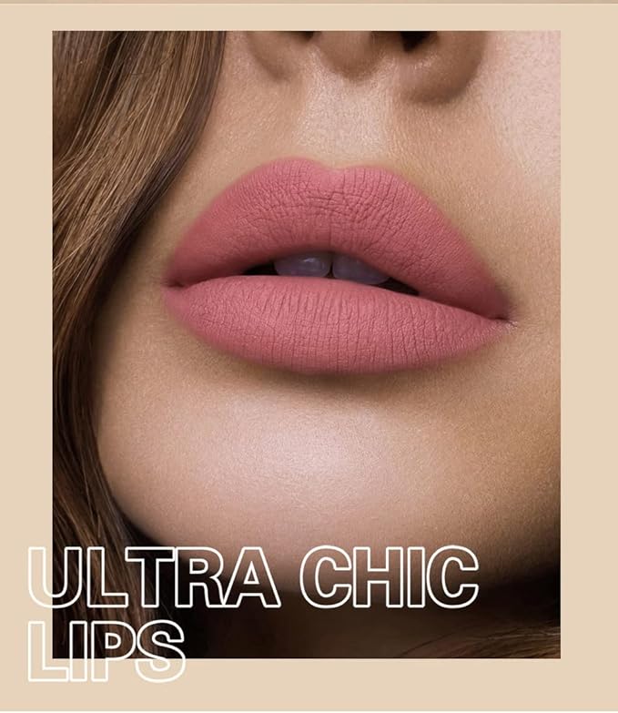 Matte Liquid Lipstick Sets, 12 Nude Colors Non-stick Gloss,