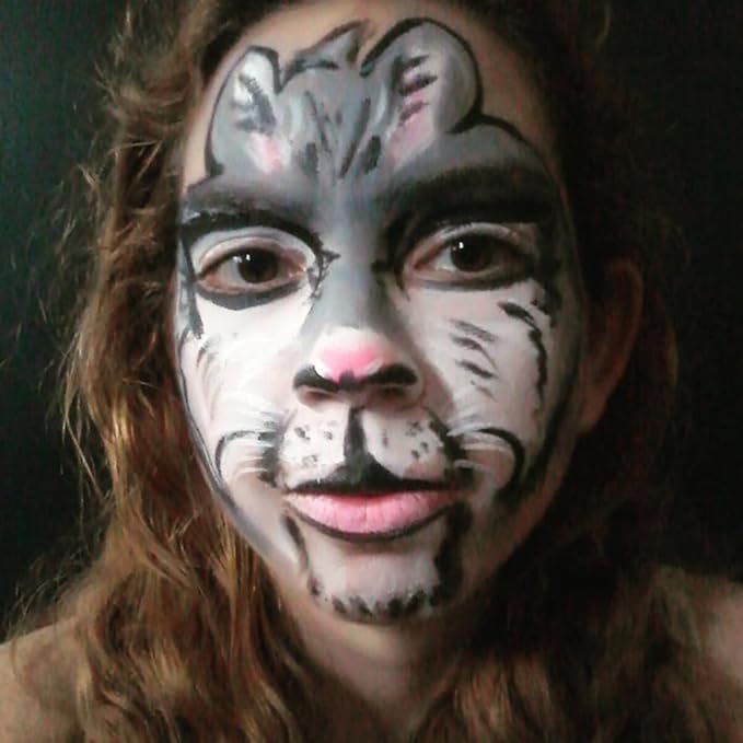 Halloween Light Grey Matte Lipstick, Grey Lip Face Light