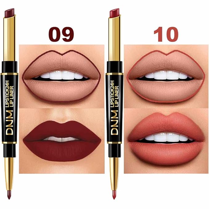 evpct 6Pcs Lip Liner and Lipstick Combo Set, Lip