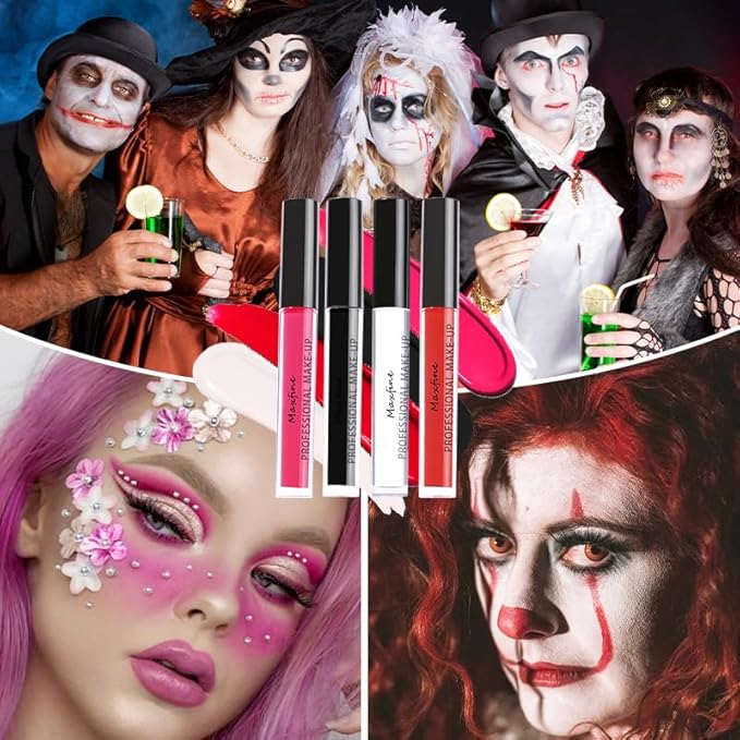 Black | White | Pink Matte Liquid Lipstick Smudge