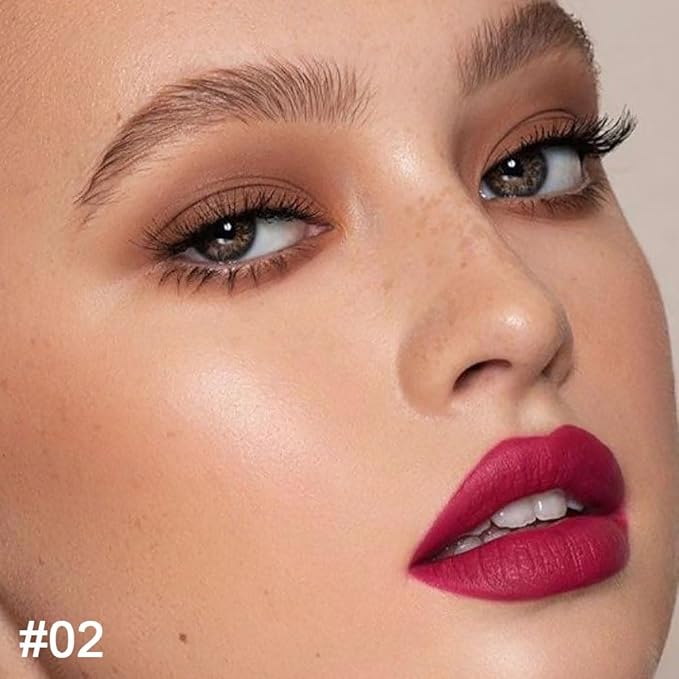 evpct 1Pcs Plum Red Lip Liner and Lipstick