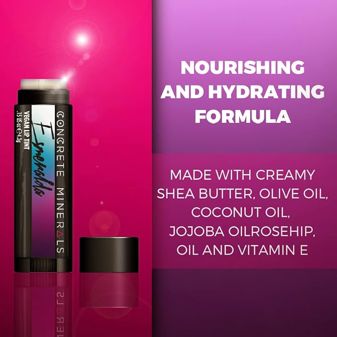 Concrete Minerals White MultiChrome Lip Tints, Nourishing Formula Nourishing