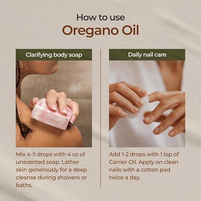 Gya Labs Oregano Essential Oil for Improved Self-Care - 0.34 Fl Oz - 100% Pure Natural Oregano Oil for Skin, Nails, Diffuser, Aromatherapy, DIY Candle Making - Fresh & Earthy Scent