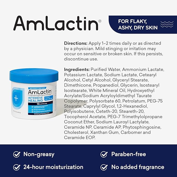 AmLactin Intensive Healing Body Cream ? 12 oz
