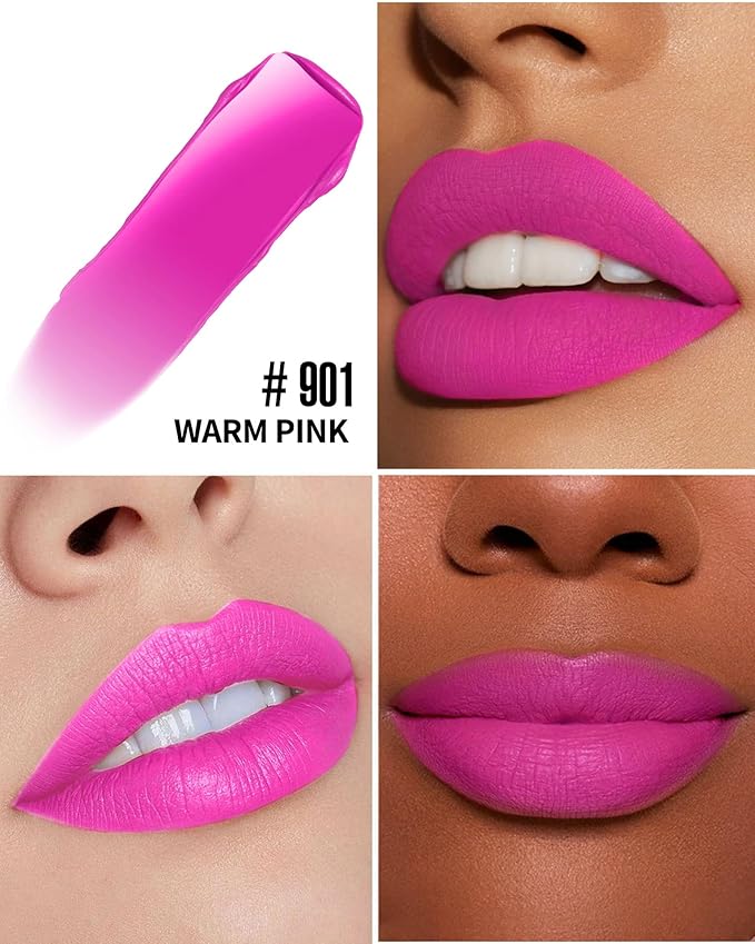 Pink Lipstick Matte, Bright Pink Liquid Lipstick Long Bright