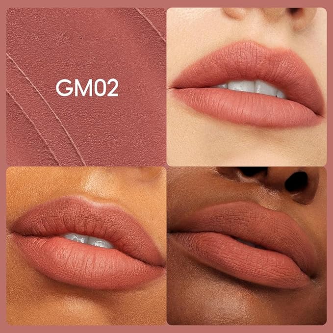 Velvet Matte Lipstick, High Pigment Lip Mud, Longwear, High