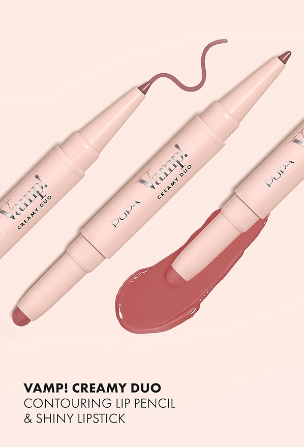 Pupa Milano Vamp! Creamy Duo, 007 Peach Nude, Long