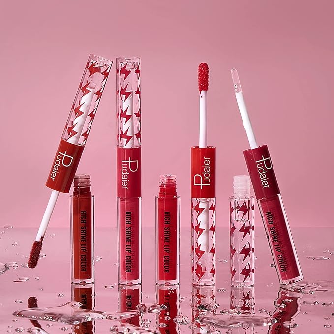 Liquid Lipstick with Clear Lip Gloss, Liquid Lip Gloss,