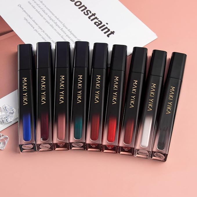 MAKI YIKA Dark Red Lipstick for Women Color Lipstick