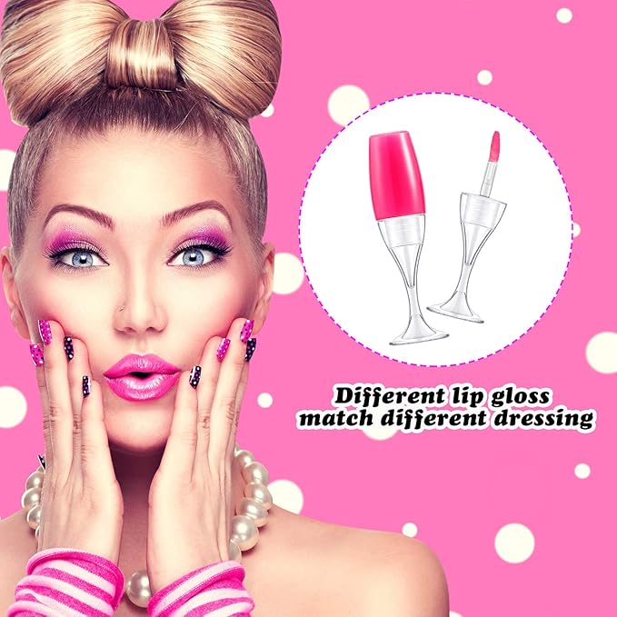 20 Pieces 8 ml/ 0.27 oz Lip Gloss Tubes Mini Wineglass Shaped Empty Lip Gloss Tube Lip Balm Containers Mini Refillable Bottles Lip Glaze Container with 2 Pieces Funnels for Women Girls (Transparent)