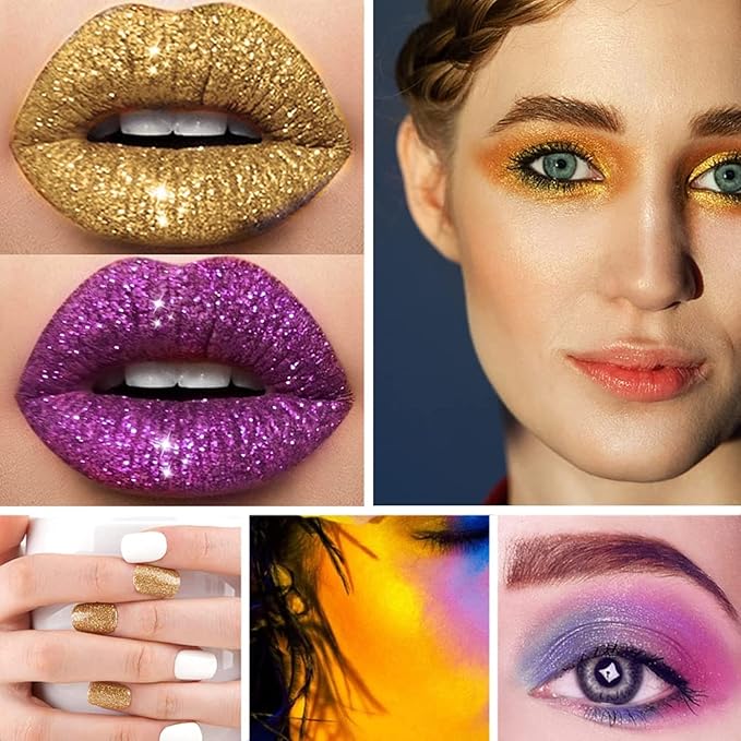 MAEPEOR Glitter Lip Kit 4 Colors Diamond Metallic Glitter