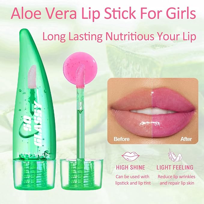 Aloe Vera Lip Balm Gift Set, 6 Pack Gift