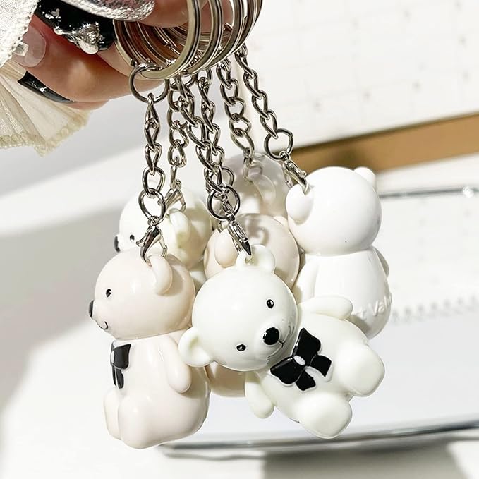 Yasovigi Bear Lip Gloss Keychain, Mirror Lip Tint Yasovigi