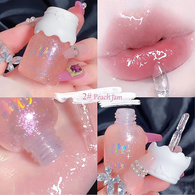 5 Colors Shimmer Lip Gloss Set Hydrating Lip Gloss