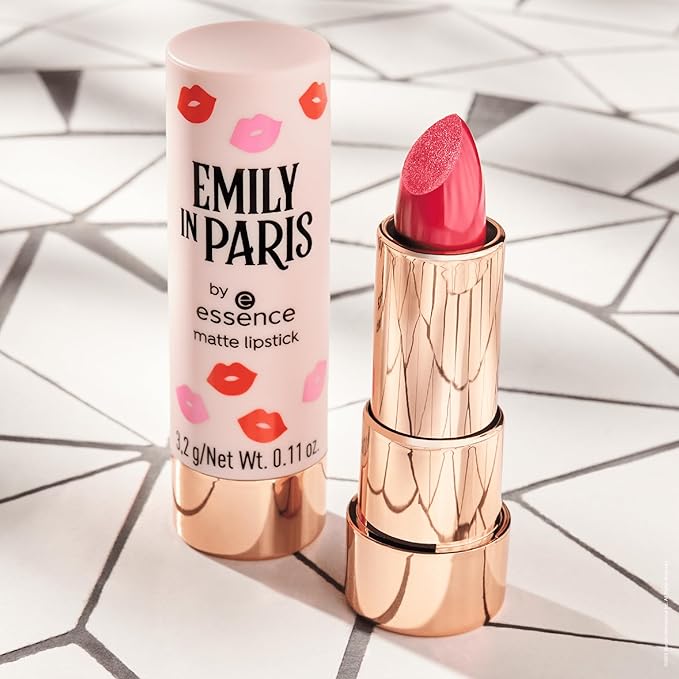 essence | Emily in Paris Matte Lipstick (01 Highly-Pigmented,