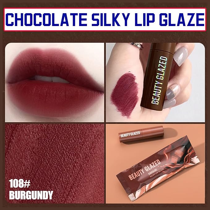 MIELIKKI Chocolate Matte Liquid Lipstick, Long Lasting Lip Long