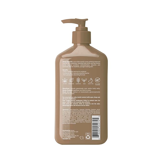 HEMPZ Vanilla Lux Herbal Body Moisturizer