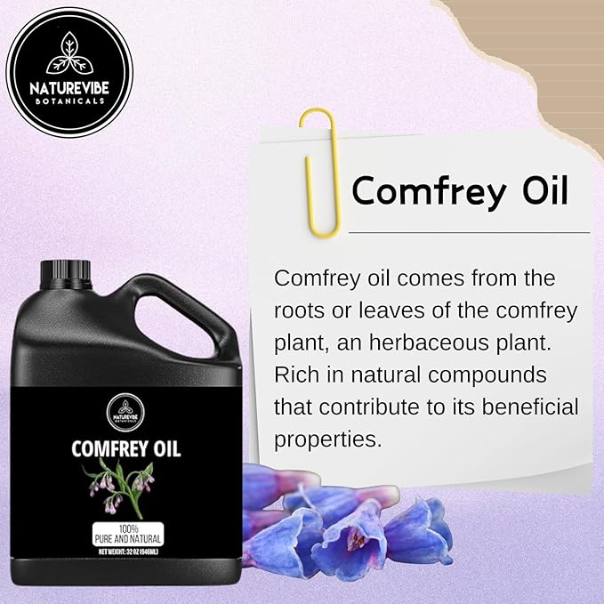 Naturevibe Botanicals Comfrey Oil 32 Ounces