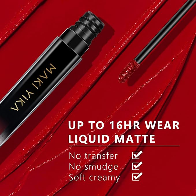 MAKI YIKA Red Lipstick for Women Color Stay Lipstick