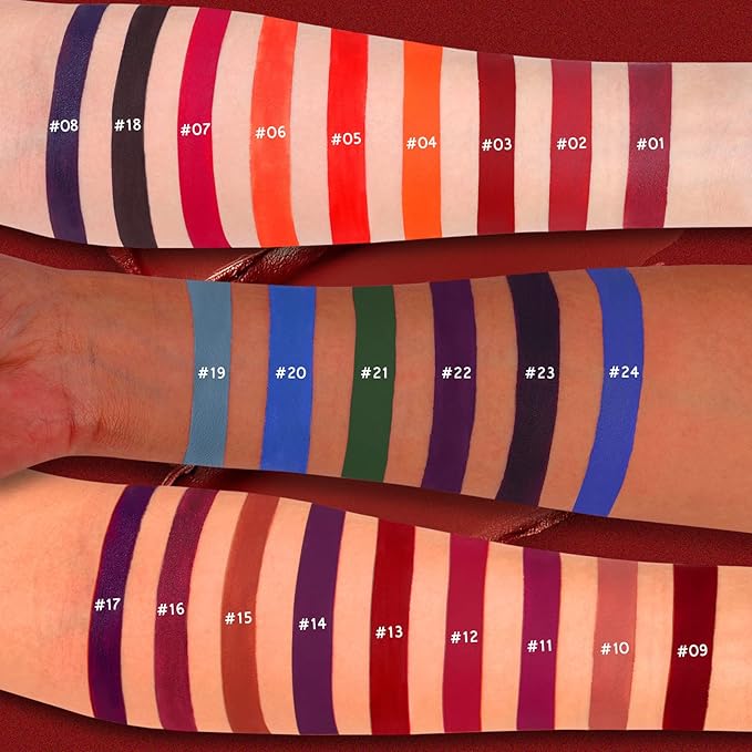 Matte Liquid Lipstick Set 24 Colors Shining Lip Shining