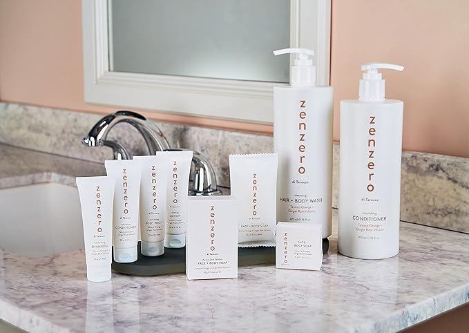 ZENZERO Soothing Body Lotion Tarocco Orange + Ginger Root, Ginger and Citrus Moisturizing Lotion 475 ml / 16.0 Fluid Ounce
