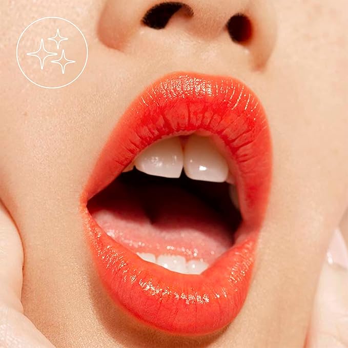 3INA MAKEUP - Vegan - Cruelty Free - The Lipstick 243 - Shiny Orange Lipstick - 5h Lasting Lipstick - Highly Pigmented - Shinny - Vanilla Scented - Lipstick with Magnetic Cap