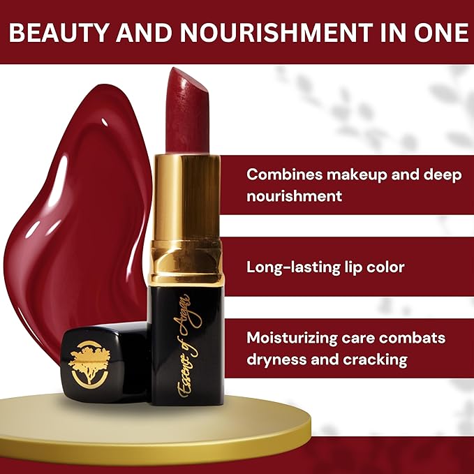 ๐๐๐๐ฒ๐ป๐ฐ๐ฒ ๐ผ๐ณ ๐๐ฟ๐ด๐ฎ๐ป Moisturizing Deep Red Lipstick, Tinted Moisturizing
