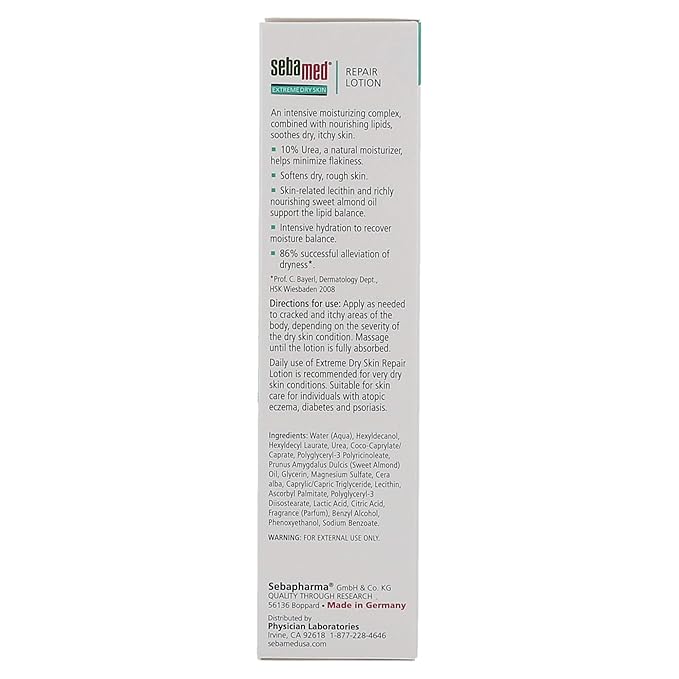 Sebamed Extreme Dry Skin Repair Advance Therapy Lotion with 10% Urea Perfect for Eczema Psoriasis Lotion Rough Dry Skin Moisturizer 6.8 Fluid Ounces