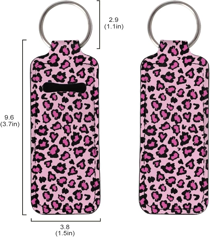 Horeset Chapstick Holder Keychain Simple Pocket Lip Gloss Gloss