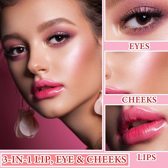 4Pcs Lip Tint Stain Set,Lip Liquid Lipstick Water Gloss