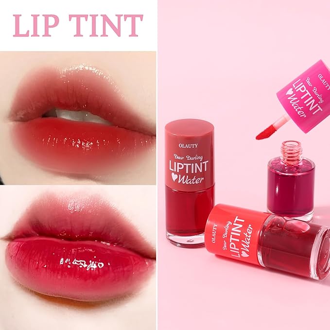 Water Tint Grapefruit Lip Tint Stain, Korean Lip Stain Long Lasting Waterproof, Lip Gloss Moisturizing Natural, Multi-use Lip and Cheek Tint, Lightweight & Non-sticky Finish Lip Tint (grapefruit)