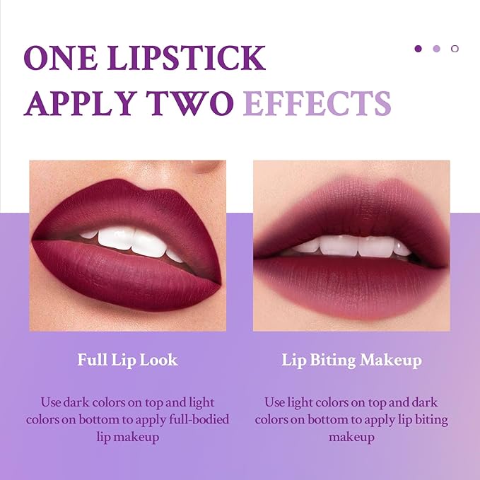 Double Colors 2 in 1 Lipstick and Lip Long